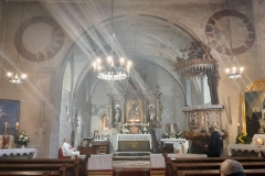 2023-10-22 Trzeci dzień II Międzynarodowego Konwentu Templariuszy, zaprzysiężenie Giermka w starym Kościele Templariuszy pw. Św. Bartłomieja w Gliwicach