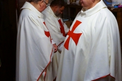 2023-10-22 Trzeci dzień II Międzynarodowego Konwentu Templariuszy, zaprzysiężenie Giermka w starym Kościele Templariuszy pw. Św. Bartłomieja w Gliwicach