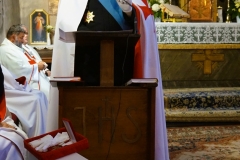 2023-10-22 Trzeci dzień II Międzynarodowego Konwentu Templariuszy, zaprzysiężenie Giermka w starym Kościele Templariuszy pw. Św. Bartłomieja w Gliwicach