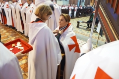 2023-10-21 Drugi dzień II Międzynarodowego Konwentu Templariuszy, Inwestytura (pasowanie nowych Rycerzy Zakonu Templariuszy) w Katedrze pw. Św. Apostołów Piotra i Pawła w Gliwicach