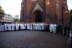 2023-10-21 Drugi dzień II Międzynarodowego Konwentu Templariuszy, Inwestytura (pasowanie nowych Rycerzy Zakonu Templariuszy) w Katedrze pw. Św. Apostołów Piotra i Pawła w Gliwicach