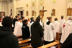 1.03.2024 - XXIV Konwent Templariuszy w WSD w Kielcach - Droga krzyżowa