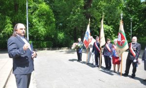 2023-06-18 - Templariusze OECTH - rocznica święceń kapłańskich Abp Józefa Gawliny oraz Narodowy Dzień Powstań Śląskich w Raciborzu