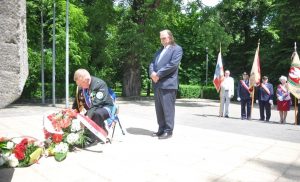 2023-06-18 - Templariusze OECTH - rocznica święceń kapłańskich Abp Józefa Gawliny oraz Narodowy Dzień Powstań Śląskich w Raciborzu