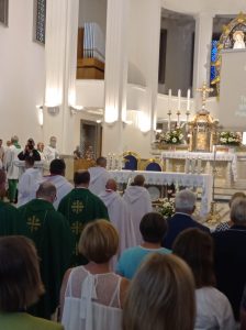 2023-07-09 - Niepokalanów, Templariusze otrzymali od Franciszkanów Relikwie św Maksymiliana Kolbe