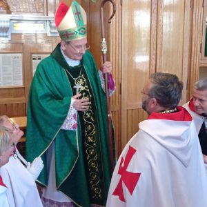 2023-07-09 - Niepokalanów, Templariusze otrzymali od Franciszkanów Relikwie św Maksymiliana Kolbe